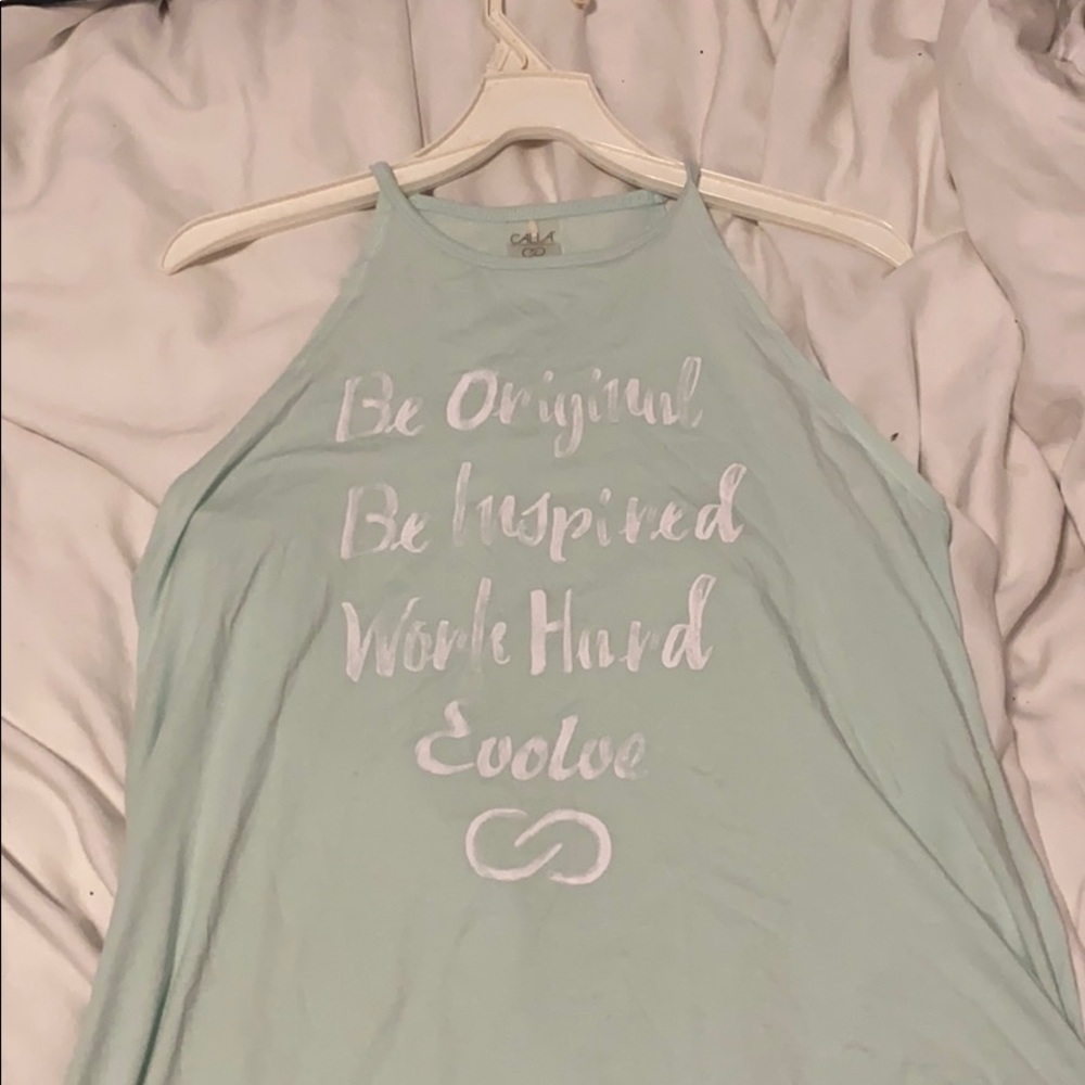 Mint green tank top